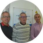 Photo -  Christophe DUBREL, Bruno BAILLY et Rudy-Jean-Roger CREVEUIL
